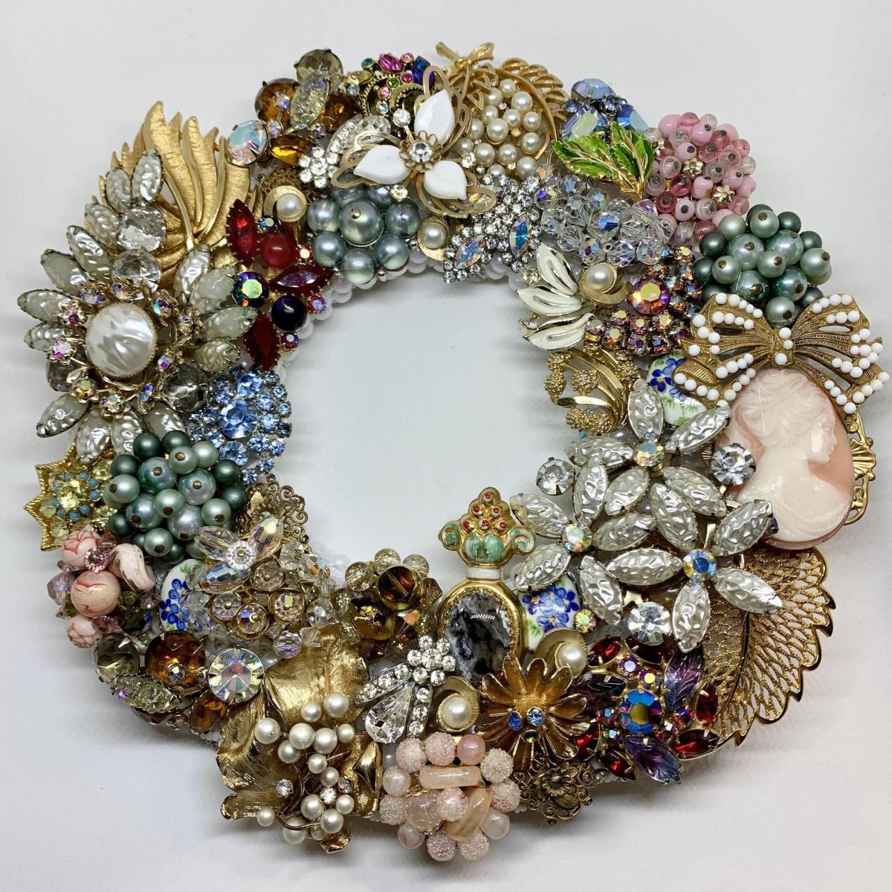 Jewelry vintage crafts framed old etsy craft ideas seahorse beautiful collages frames choose board handmade collage tree Bejeweled classic